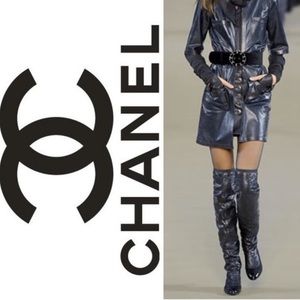 CHANEL high boots ⭐️💛🖤 in Black Sz 37